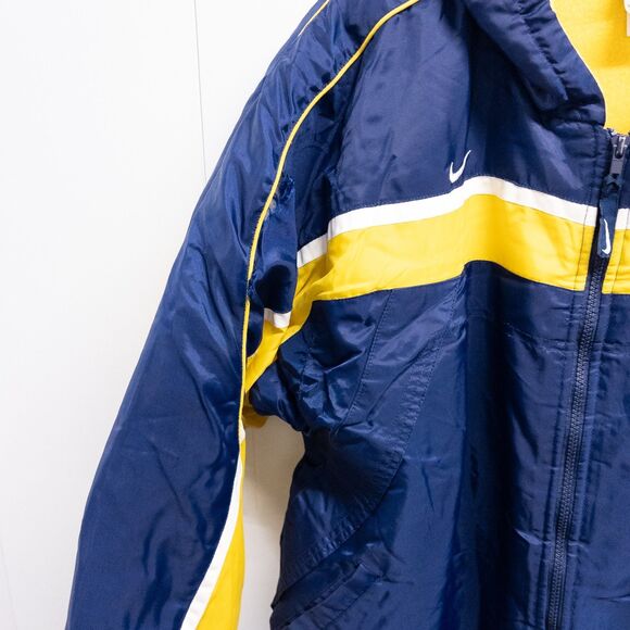 Nike Vintage Michigan Wolverines Jacket Women’s XL Fleece Lined Hooded Full Zip - Picture 9 of 12